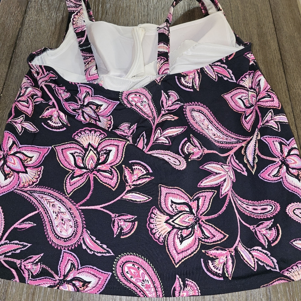Lands end sz. 18W Paisley print tankini - Picture 2 of 7